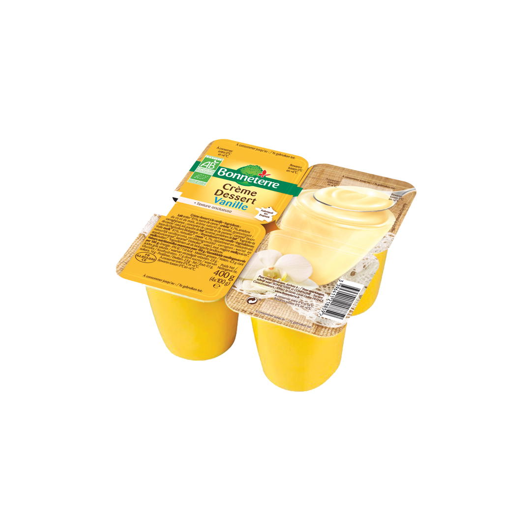 Crème dessert vanille bio