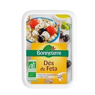 Dés de feta à l'huile d'olive et origan bio