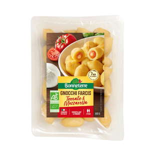 Gnocchi farcis tomate mozzarella bio