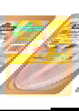 Jambon Blanc sans Nitrites Bio - 3 tranches