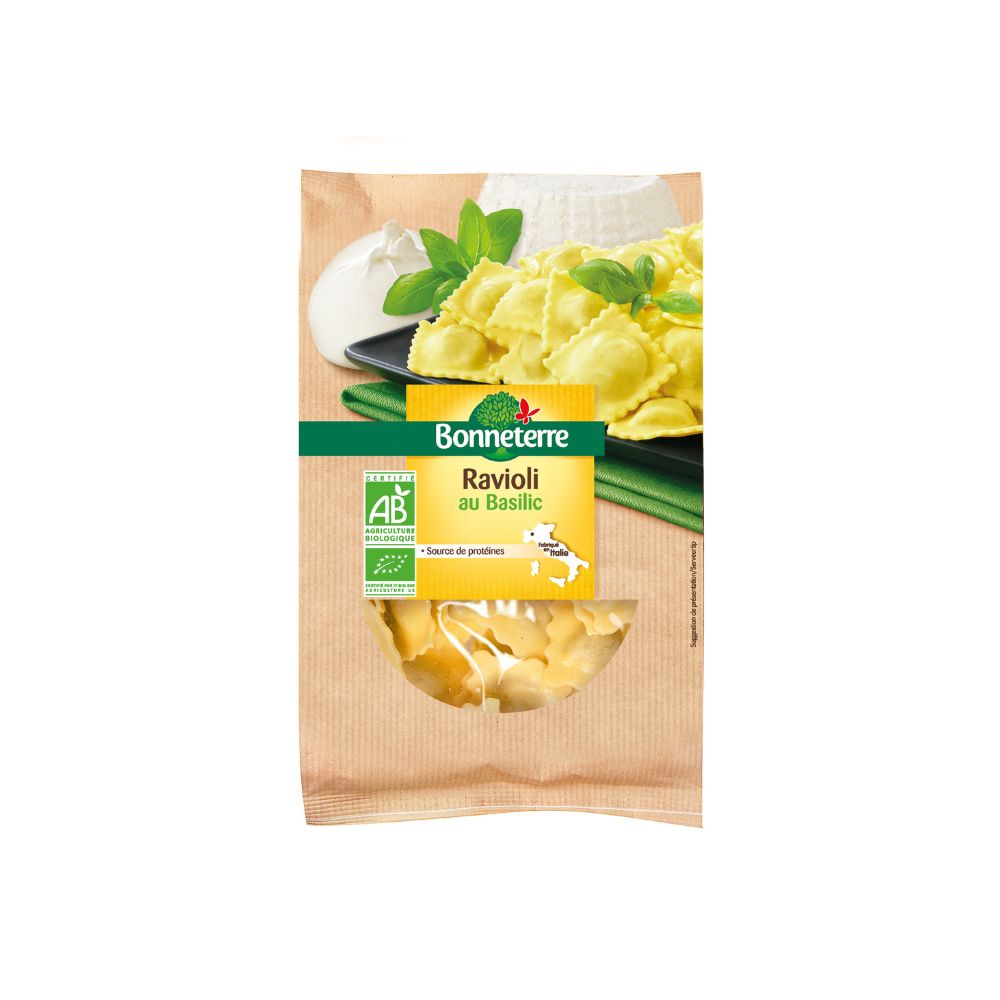 Ravioli au basilic bio