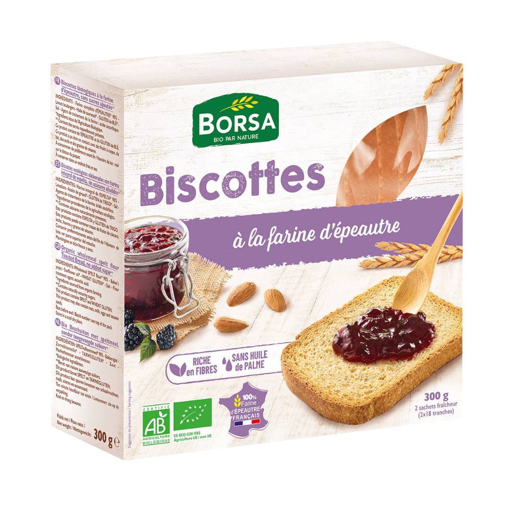 Biscottes Epeautre Bio