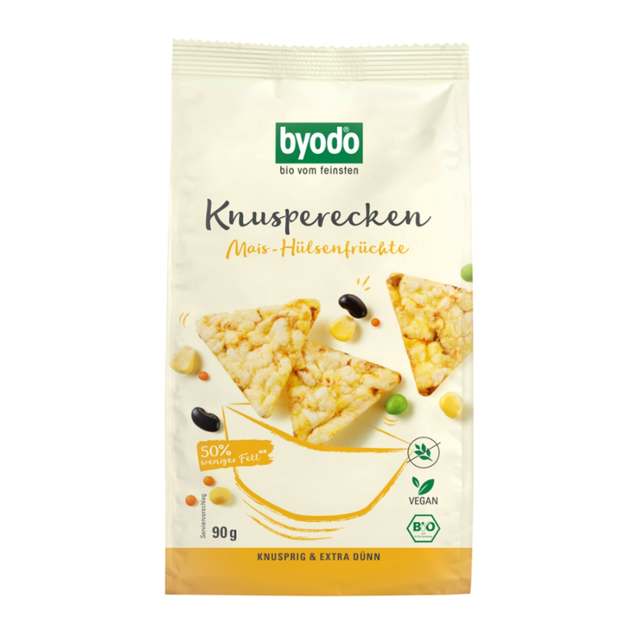 Bio Knusperecken Mais-Hülsenfrüchte, glutenfrei