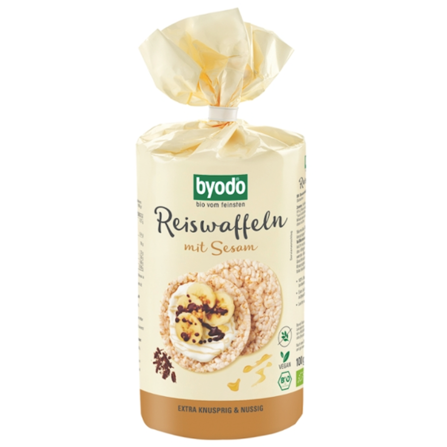 Bio Reiswaffeln mit Sesam