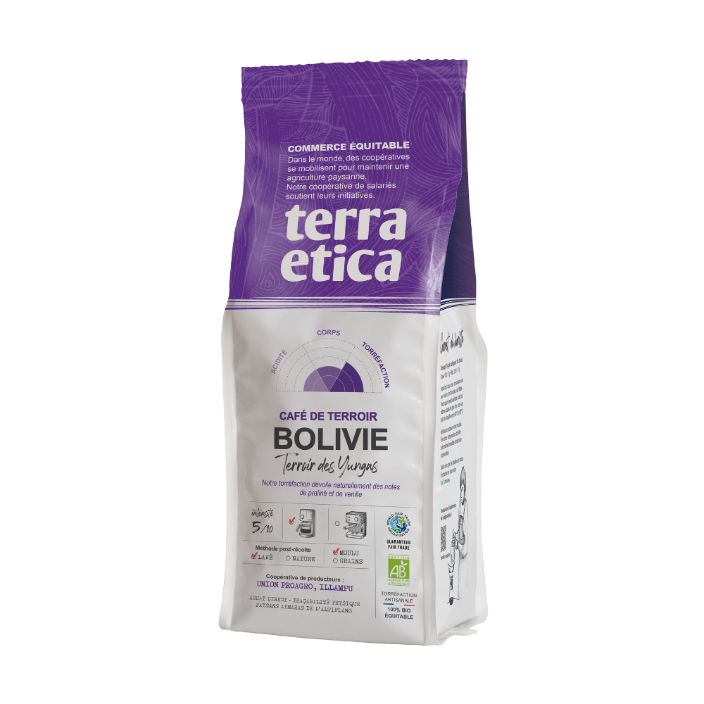 Café moulu origine Bolivie bio