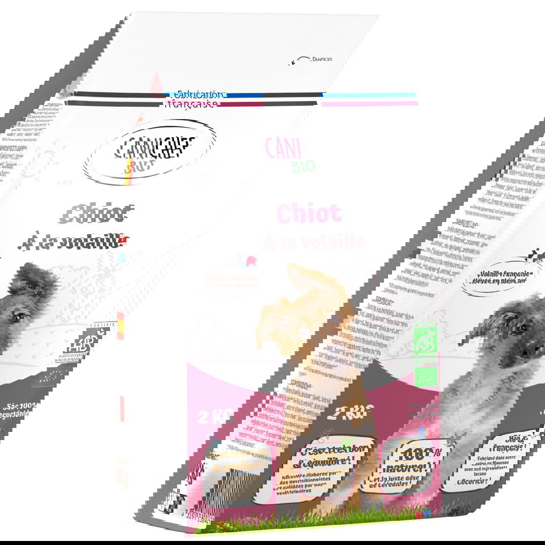 Croquettes pour chiot bio