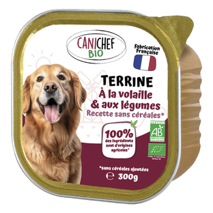 Terrine pour Chien à la Volaille Bio