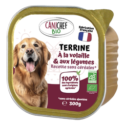 Terrine pour Chien à la Volaille Bio