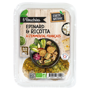 Bouchées Epinards et Ricotta Bio