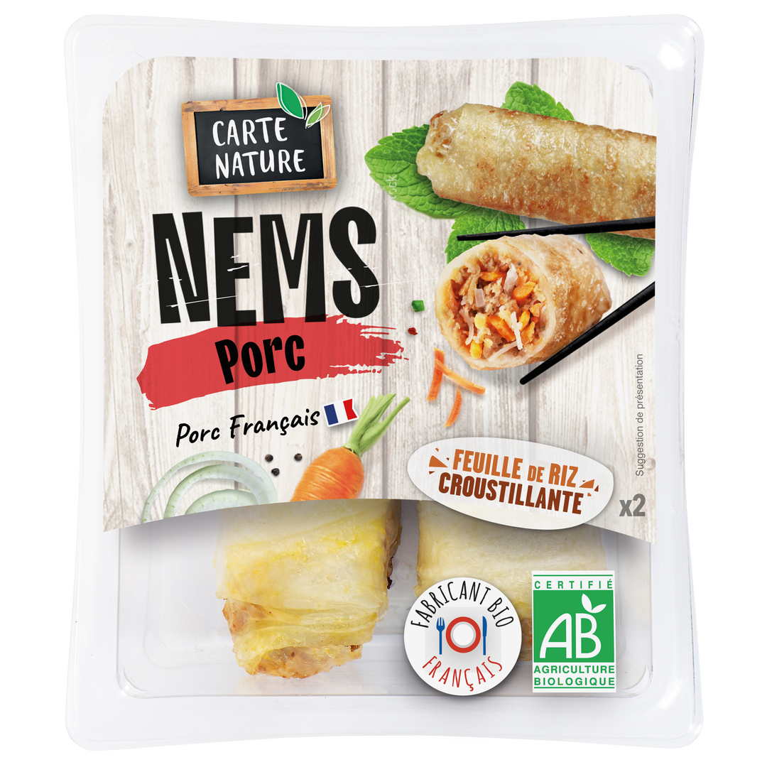 Nems au porc bio