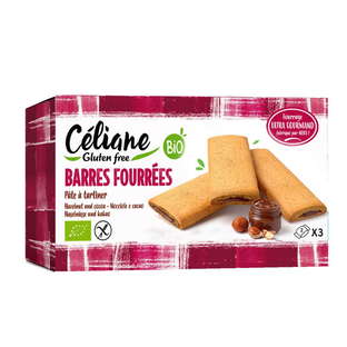 Barre fourrée pâte à tartiner sans gluten bio
