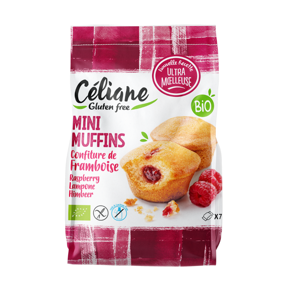 Mini Muffins Framboise Sans Gluten Bio