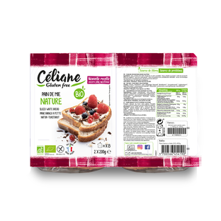 Pain de mie nature sans gluten bio