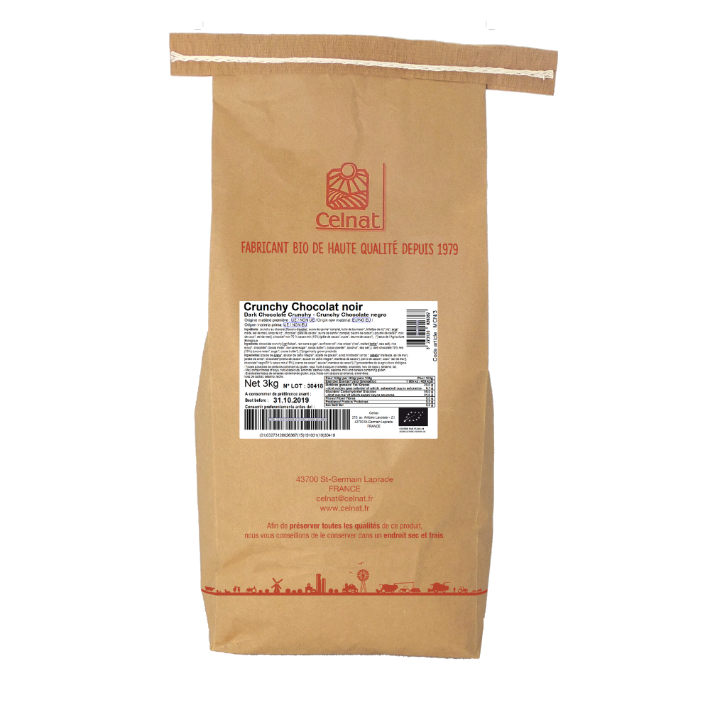 Crunchy chocolat noir bio