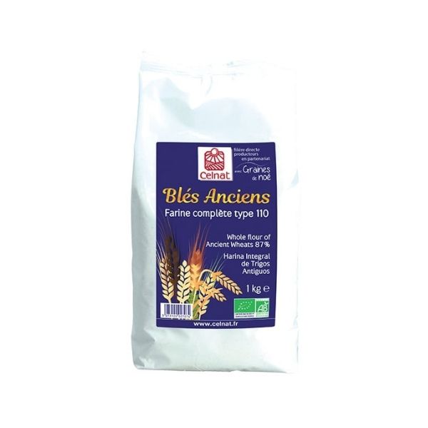 Farine De Blés Anciens Semi-Complète T110 Bio