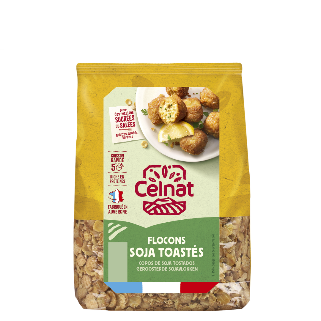 Flocons de Soja Toastés Bio