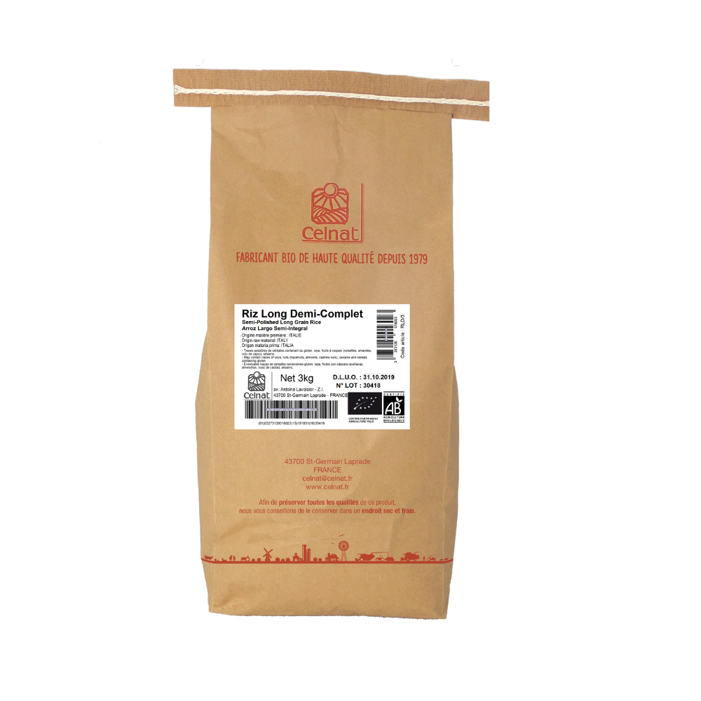 Riz long demi complet bio