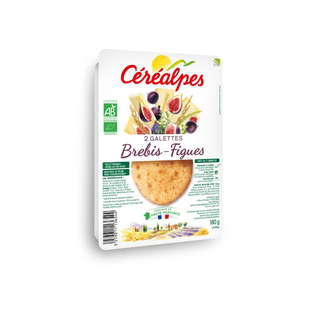 Galettes au fromage de brebis et figues bio