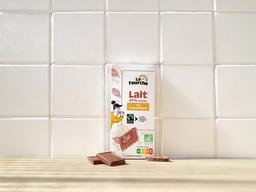 Chocolat au Lait 41% et Riz Croustillant Bio et Équitable