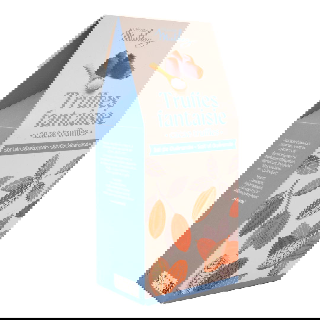 Truffes chocolat noir au sel de Guérande bio