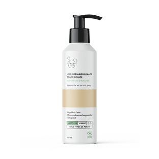 Huile démaquillante toute douce parfum lait d'amande