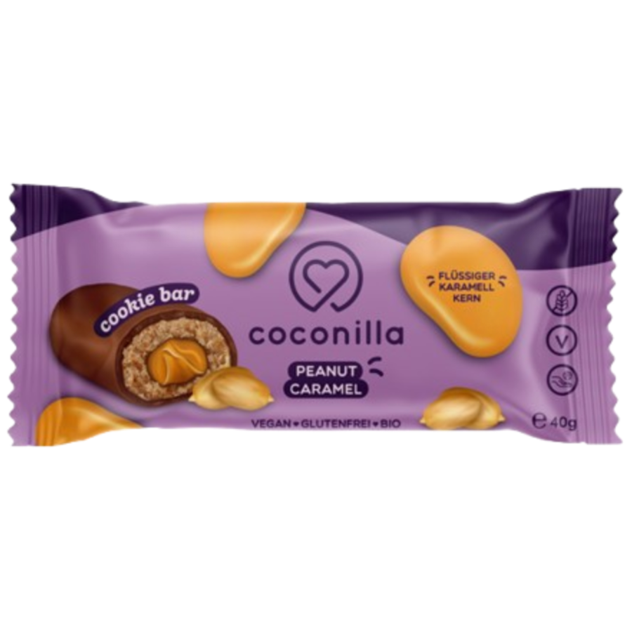Bio Schoko-Keksriegel Erdnuss Karamell