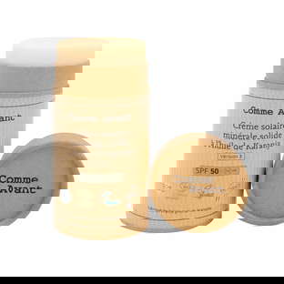 Crème solaire minérale solide SPF50 certifieé bio
