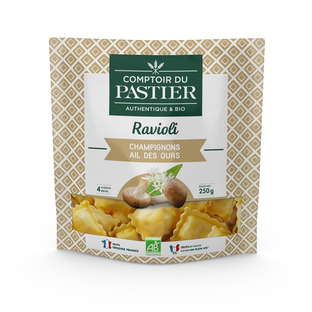 Ravioli champignons et ail des ours bio