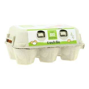 Oeufs bio moyens origine locale - île de France x 6