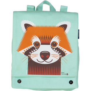Cartable Panda Roux en Coton Bio