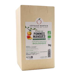 Purée pommes mangues bio