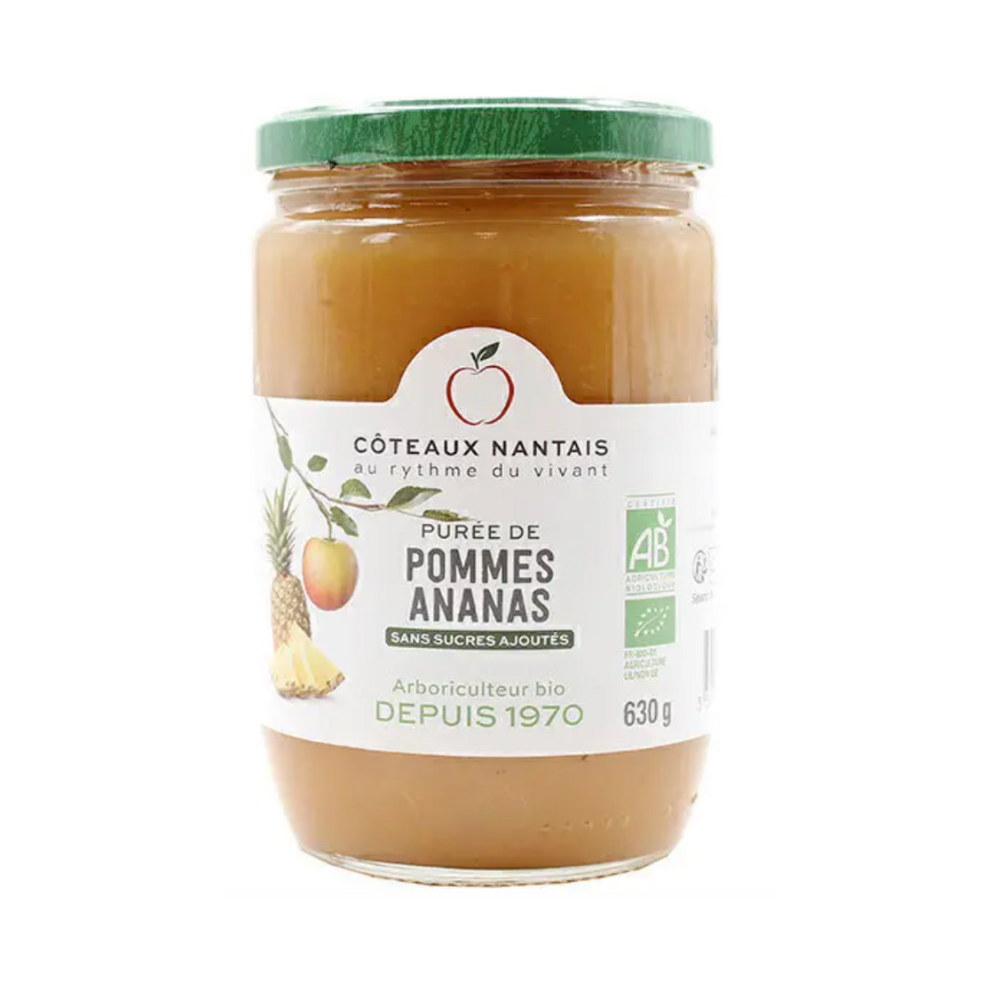 Purée pomme ananas bio