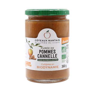 Purée pomme canelle bio