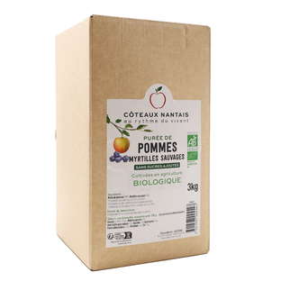 Purée pomme myrtille bio
