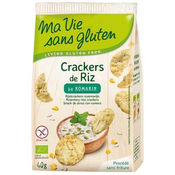 Crackers de riz au romarin bio