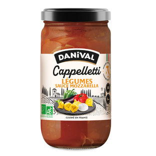 Cappelletti légumes sauce mozzarella bio