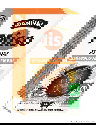 Soupe miso sésame gingembre bio