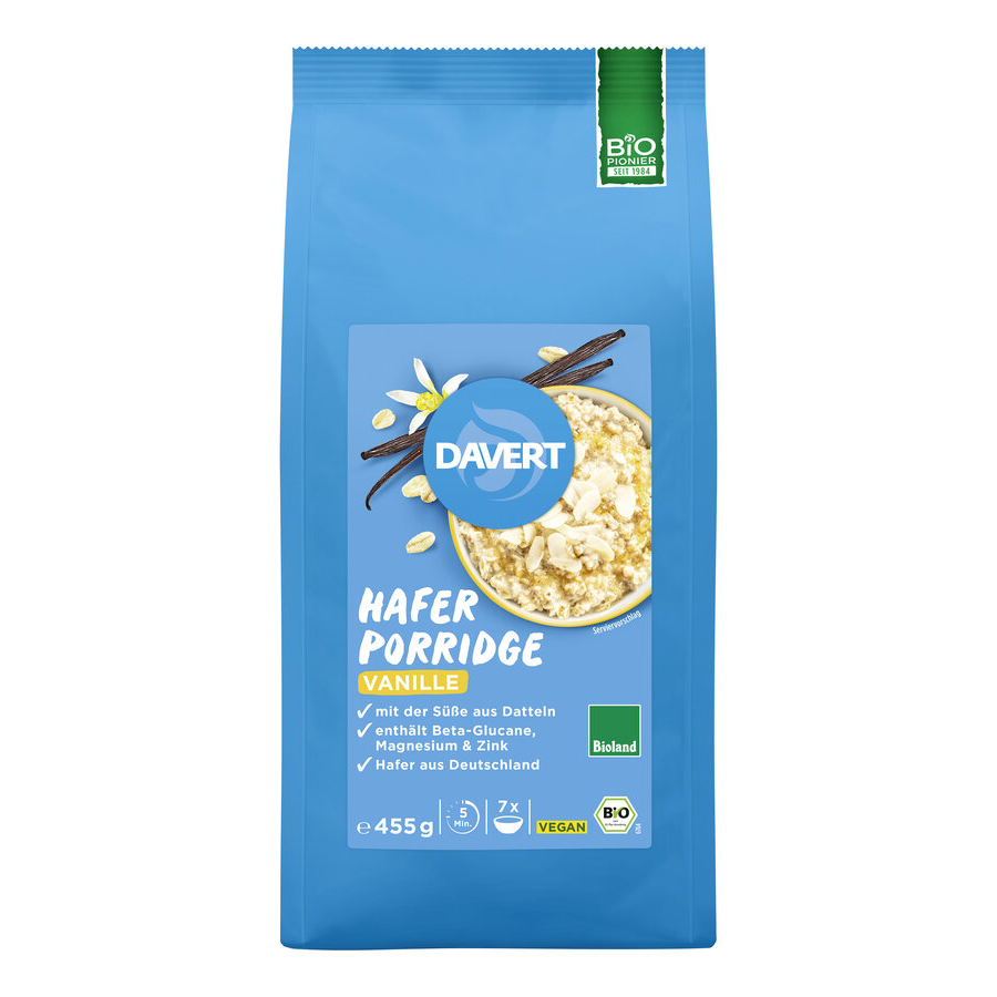 Bio Hafer Porridge Vanille