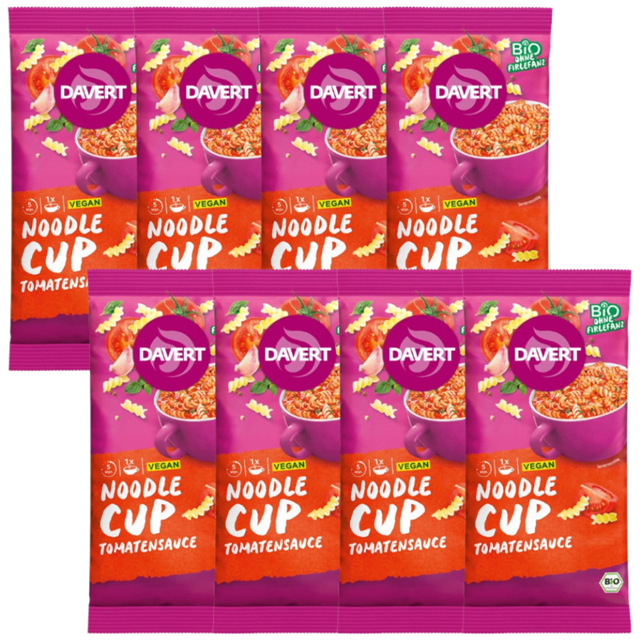Bio Noodle-Cup Tomatensauce, Karton 8 Stk.
