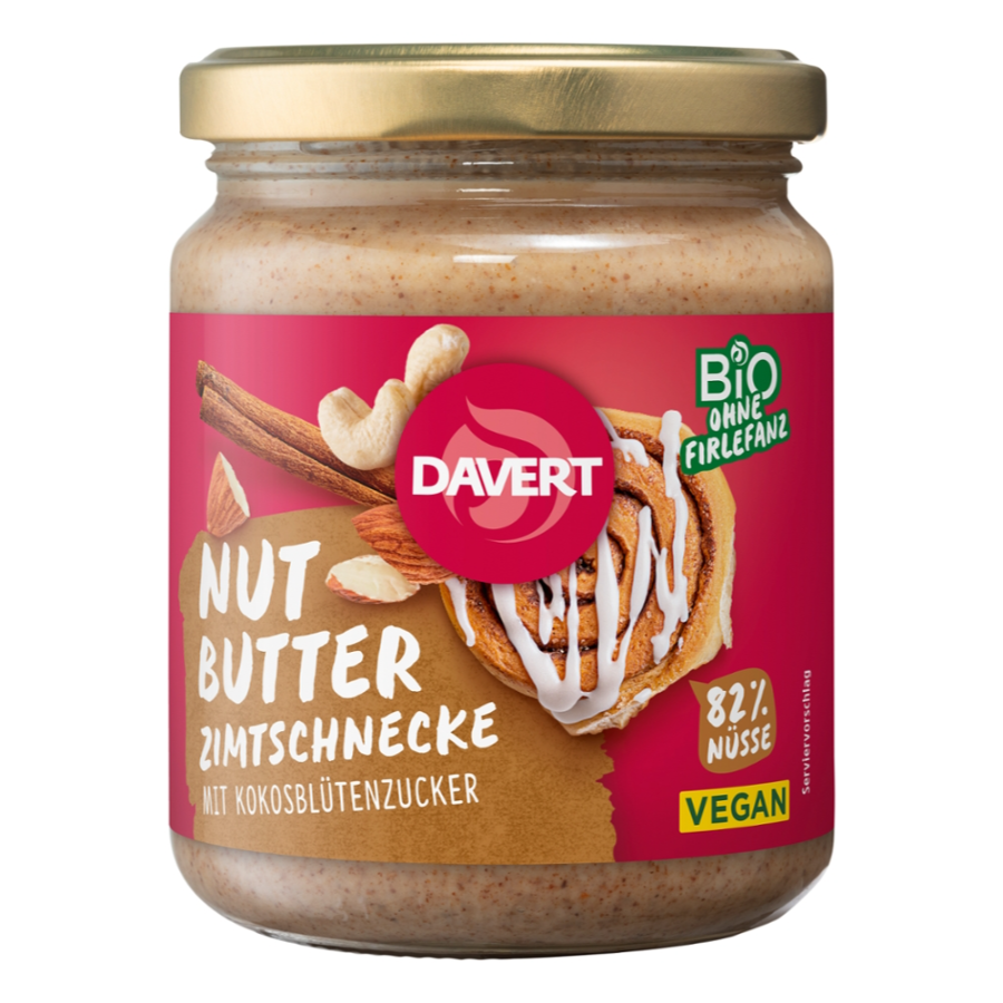 Bio Nussmus Zimtschnecke