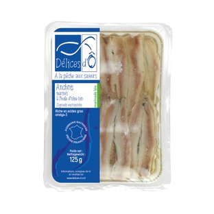 Anchois marinés à l'huile d'olive bio