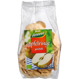 Bio Apfelringe geschält