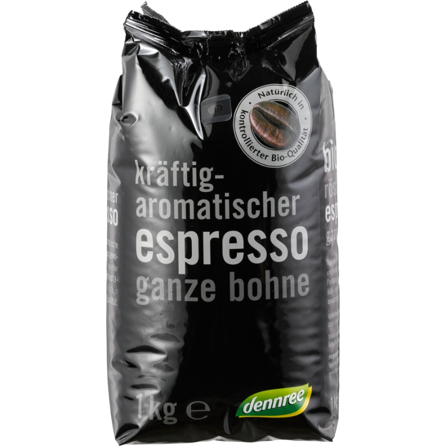 Bio Espresso, ganze Bohne