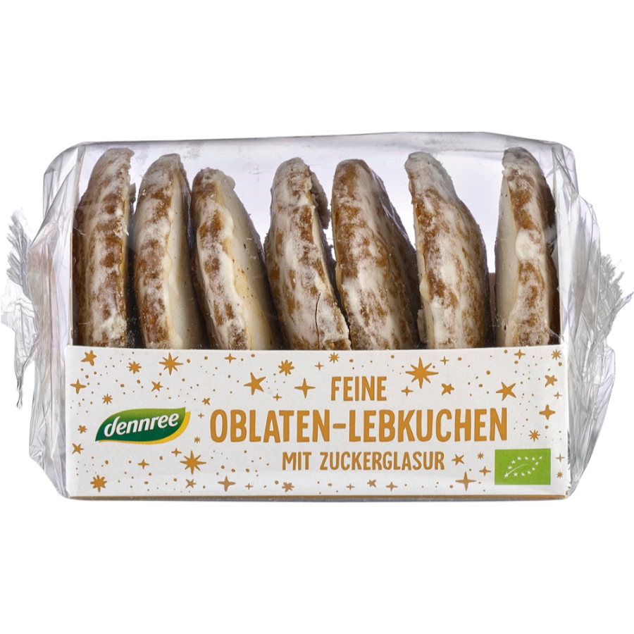 Feine Bio Oblaten-Lebkuchen glasiert