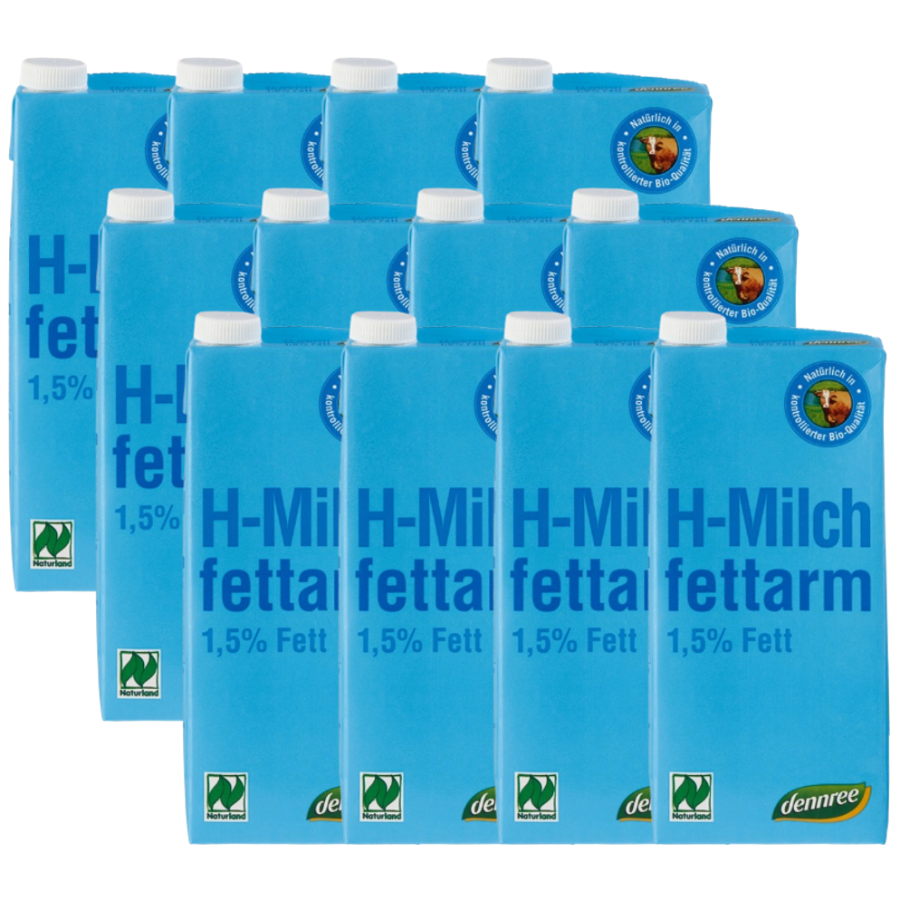 Bio H-Milch 1,5%, Karton 12 Stk.