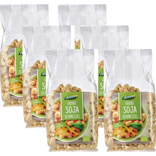 Bio Grobe Soja-Schnetzel, Ganzer Karton 6 Stück