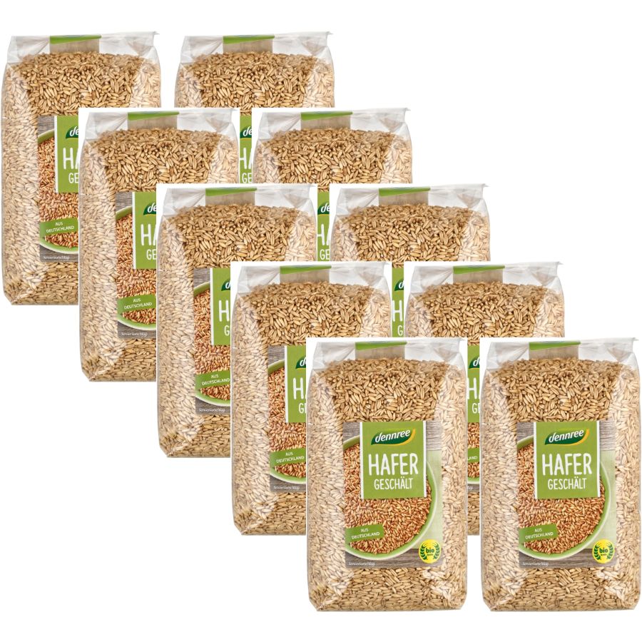 Bio Hafer geschält, Ganzer Karton 10 Stück