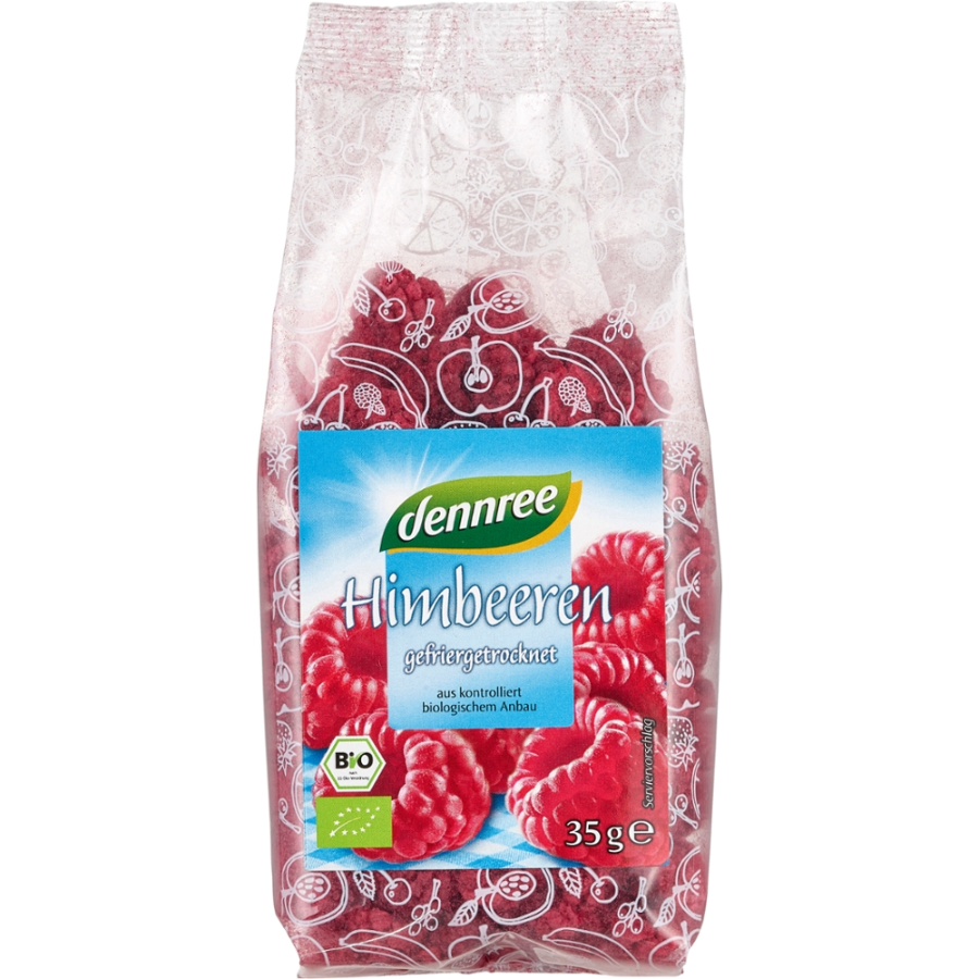 Bio Himbeeren gefriergetrocknet