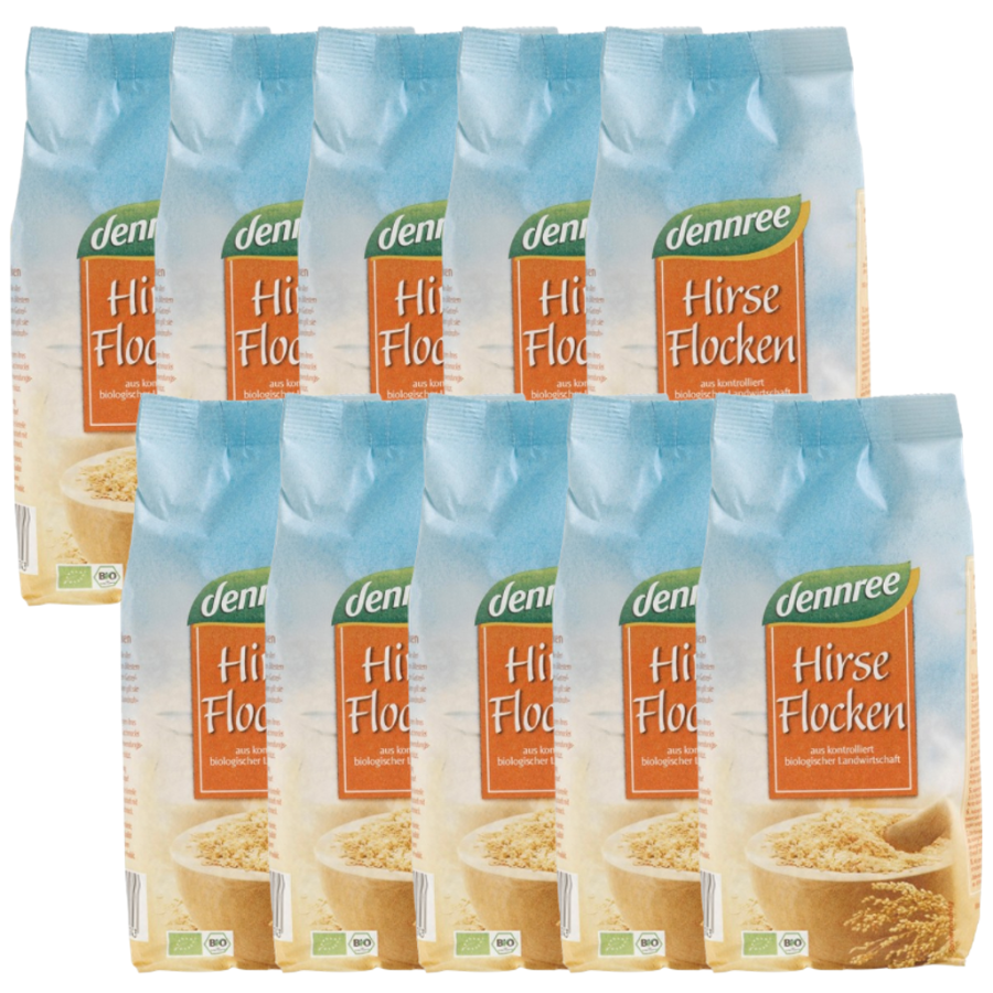 Bio Hirseflocken, Karton 10 Stk.