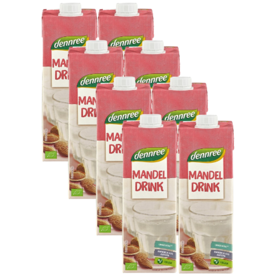 Bio Mandeldrink ungesüßt, Karton 8 Stk.